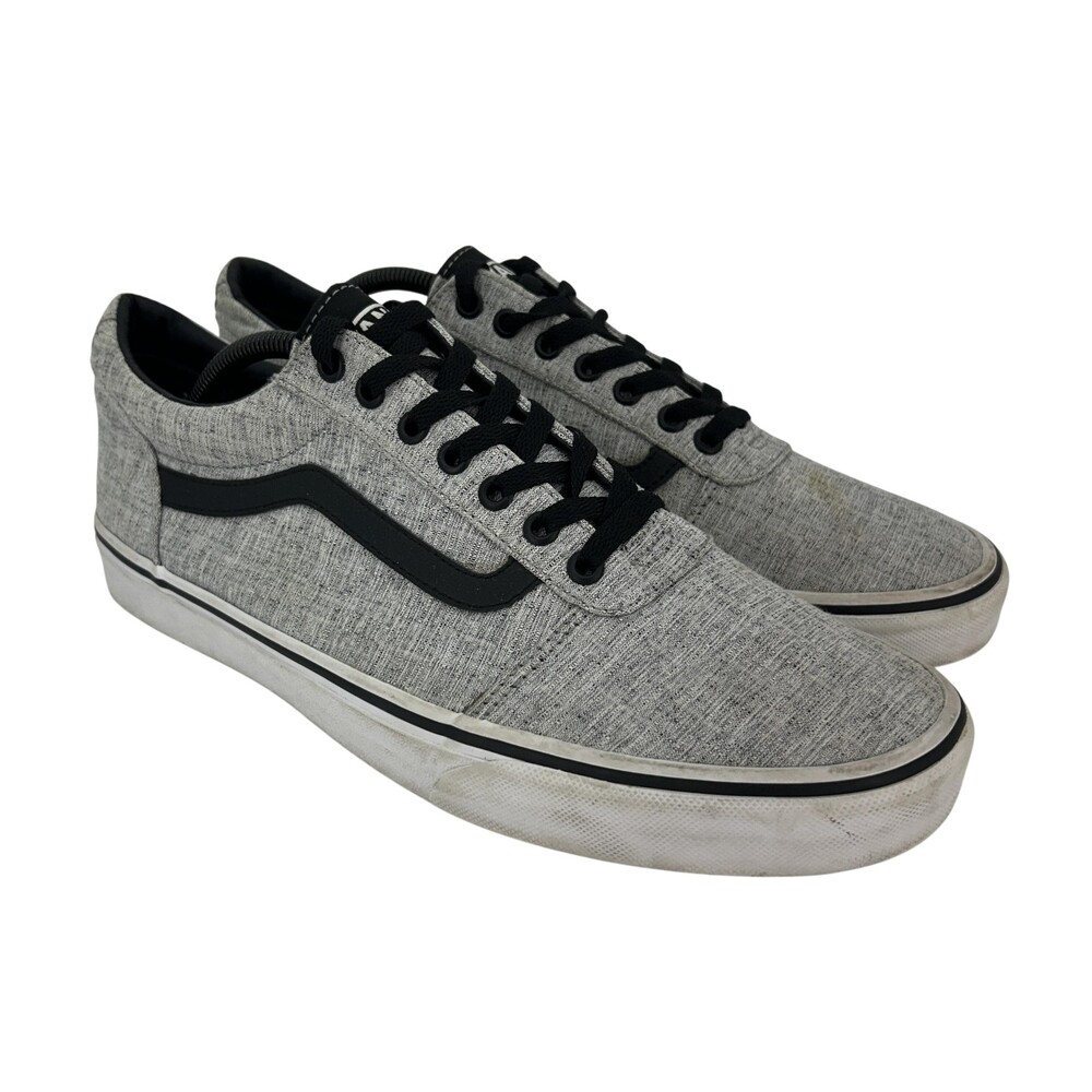 Vans Shoes Mens Size 12 Gray Canvas Low Top Skateboarding Sneakers Casual